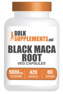 Black maca powder is known for its potential to boost energy levels, improve endurance, and enhance stamina, making it popular among athletes and active individuals.